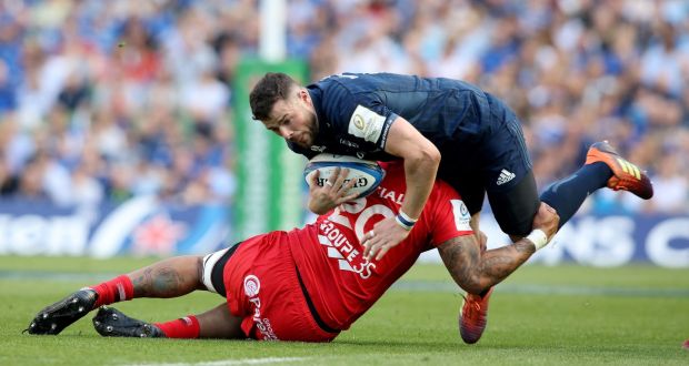 Robbie Henshaw’s return in time for the Toulouse semi-final, and for the European Champions Cup final against English side Saracens is vital for Leinster. Photograph: Getty Images