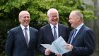 Revenue commissioner Gerry Harrahill, chairman Niall Cody and commissioner Michael Gladney. Photograph: Nick Bradshaw