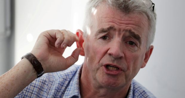 Ryanair chief executive Michael O’Leary: money pile down to just  €865 million. File photograph: Heinz-Peter Bader/Reuters