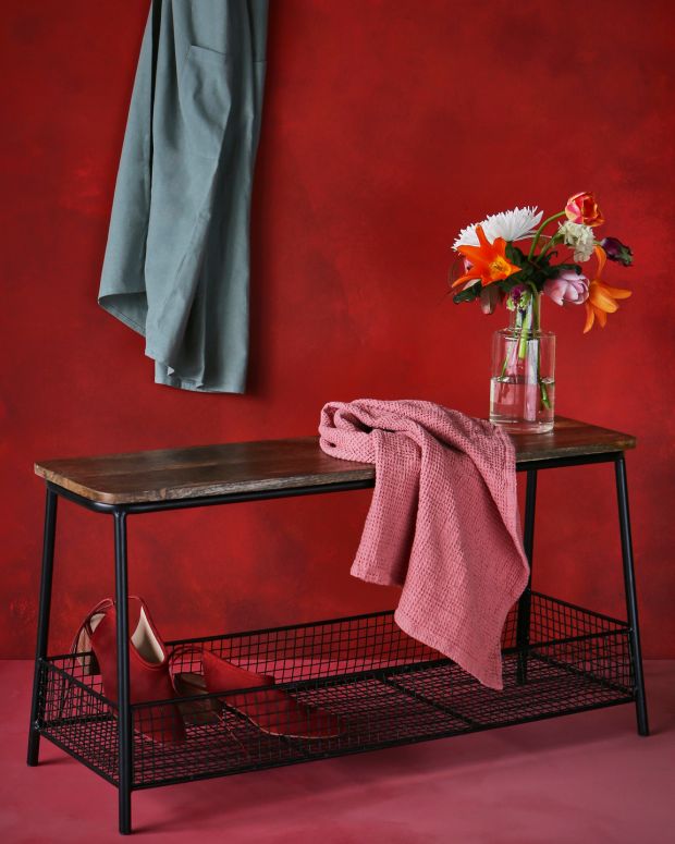 Considered by Helen James console with wire basket, €120, due in Dunnes outlets nationwide by end of May
