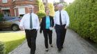 Local election candidate Samantha Long canvasses with Senators Victor Boyhan (left) and Michael McDowell in Dartry, Dublin. Photograph: Laura Hutton
