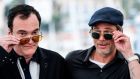 Director Quentin Tarantino and actor Brad Pitt pose during a photocall for the film Once Upon a Time in . . . Hollywood, at the  Cannes Film Festival on Wednesday. Photograph: Christophe Simon/AFP/Getty Images