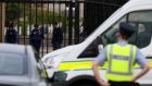  Gardaí at the scene in the Marigold Road area of Darndale after a second man was shot in Dublin in less than 24 hours. Photograph: Brian Lawless/PA Wire