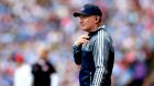 Dublin manager Jim Gavin. His  calmness and measured tone has been a vital bulwark against hysteria and getting-ahead-of-oneself. But he is still only one man and one voice in a big city. Photograph: Ryan Byrne/Inpho