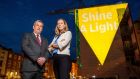 Pat Dennigan, CEO Focus Ireland, and Catherine O’Kelly, managing director, Bord Gáis Energy, at the launch of Shine A Light