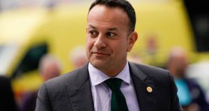 Taoiseach Leo Varadkar arriving for  a  European People’s Party (EPP) meeting in Brussels. Photograph: Kenzo Triboullard/AFP