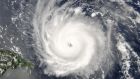 Hurricane Frances displays the Coriolis effect which has a dominant influence on the global circulation of the atmosphere and oceans.