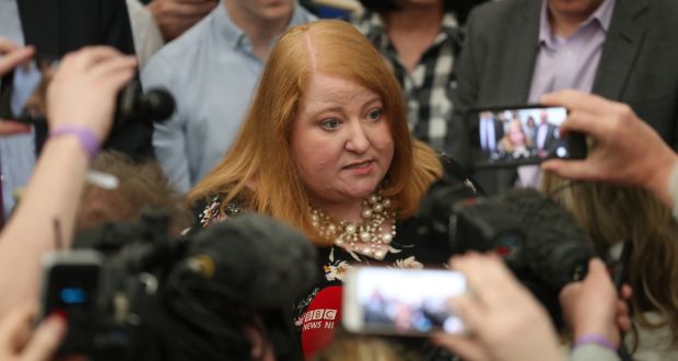 Alliance leader Naomi Long says her European victory was in large part driven by a public wish to see devolution restored. Photograph: Liam McBurney/PA Wire