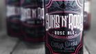 Guns’n’Rosé: the hibiscus-and-prickly-pear ale the band object to pours with a tinge of pink