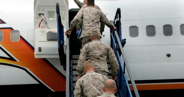 US troops at Shannon Airport in 2006. File photograph: Matt Kavanagh