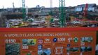 The National Children’s Hospital is now facing construction delays that could end up adding millions more to the final cost of the project.  Photograph: Gareth Chaney/Collins.