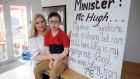 Sharon Saunders, from  Tallaght, Co Dublin, pictured with her son Scott  (9). Photograph: Aidan Crawley/The Irish Times