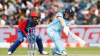 Eoin Morgan hit a world record 17 sixes as England made 397-6 against Afghanistan. Photograph: Martin Rickett/PA
