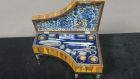 A tiny Tunbridge Ware sewing kit in the form of a grand piano achieved €2,400 (€200-€300) through Mullen’s of Laurel Park