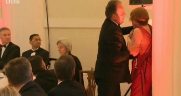 UK prime minister Theresa May said the footage of Mark Field was concerning. Photograph: BBC/PA Wire