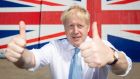 IConservative party leadership contender Boris Johnsonat the Wight Shipyard Company at Venture Quay on the Isle of Wight on Thursday. Photograph:  Dominic Lipinski/Getty Images