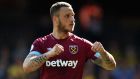 Marko Arnautovic has completed his move from West Ham to Shanghai SIPG. Photograph: Matthew Lewis/Getty