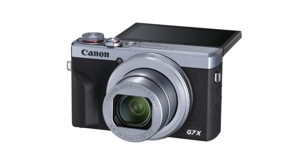The Canon Powershot G7 Mark III has a fold-out viewfinder