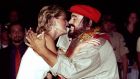 Luciano Pavarotti with Princess Diana