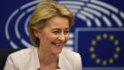 Ursula von der Leyen will become the first woman – and the first German in half a century – to lead the European Commission after her intensive two-week campaign to win over MEPs produced a narrow parliamentary majority in Strasbourg on Tuesday. Photograph: Patrick Seeger/EPA