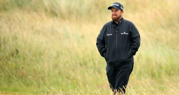 Shane Lowry during a practice round at Royal Portrush. “It’s one of my favourite golf courses in Ireland. . . I think the scoring is going to be a little trickier than what people think.” Photograph : Andrew Redington/Getty Images