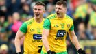Donegal duo Paddy McBrearty and Jamie Brennan could  prove a potent threat to Kerry’s defence at Croke Park.  Photograph: James Crombie/Inpho