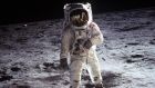 Nasa handout photo of astronaut Buzz Aldrin on the moon. Photograph: Nasa/PA Wire