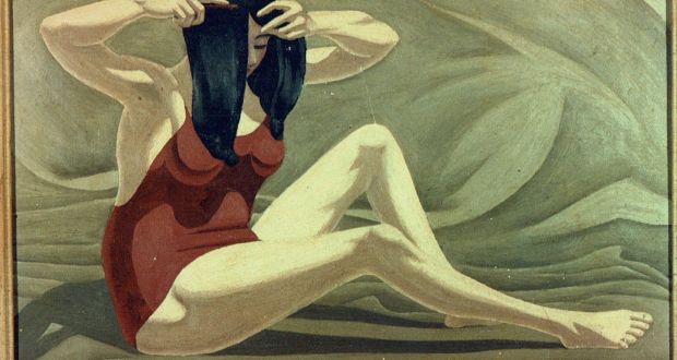 Have you seen this painting? Girl in the Sand (1950) is one of the ‘lost’ works by Una Watters