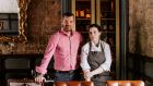 Chef Danni Barry with Ronan Sweeney of Balloo Inns in the gastro-pub group’s new restaurant, Overwood, in Killinchy