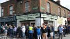 Queues at the GAA ticket office at Dorset St, Dublin. Photograph: Dara Mac Dónaill/The Irish Times