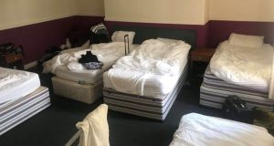 seekers asylum ireland hotel cramped poorly serviced says living group sites portarlington facilities pictured movement east end volunteer msai photograph