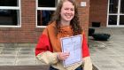 Ellen O’Carroll of the Presentation Girls’ School in Kilkenny scored eight H1s in her exams. Photograph: Facebook