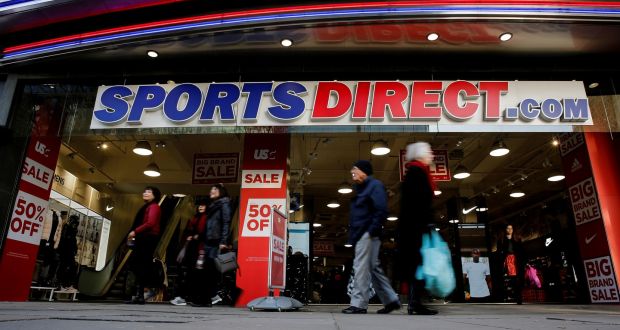Shares in Sports Direct, which has expanded beyond its sportswear foundations to include retailers such as struggling department stores group House of Fraser, fell 4 per cent in early trade. Photograph: Simon Dawson/Reuters