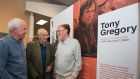 At the opening of an exhibition celebrating  Tony Gregory  were his friends and fellow activists Mick Rafferty and Fergus McCabe, with Tony’s brother, Noel (centre). Photograph: Dave Meehan