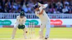 Jonny Bairstow of England bats as Tim Paine of Australia keeps wicket during day two of the second Ashes Test at Lord’s in Lo