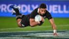  Richie Mo’unga: he could miss the All Blacks’ final World Cup warm-up match against Tonga on September 7th. Photograph: Photosport/Marty Melville/Inpho