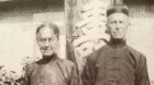Rev Frederick O’Neill and his wife Mrs Annie O’Neill (nee Wilson)  outside their home in Faku in China in the 1930s. Photograph: Marion Young 