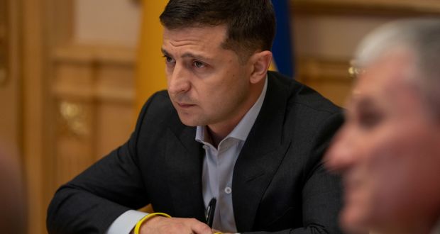 Ukrainian president Volodymyr Zelenskiy: ‘Since March 2014, when Russia’s membership of the G8 was suspended, nothing has changed.’ Photograph: Ukrainian Presidential Press Service/Handout via Reuters