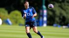  England scrumhalf Ben Youngs  during a  training session at Pennyhill Park  in Bagshot. Photograph:   David Rogers/Getty Images