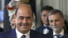 Nicola Zingaretti, leader of the Democratic Party,  arrives for a news conference following a meeting with Italian president Sergio Mattarella at the Quirinale Palace in Rome. Photograph: Alessia Pierdomenico/Bloomberg
