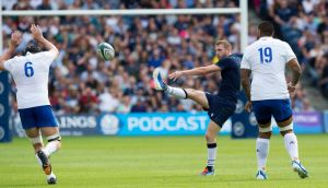 Scotland’s Finn Russell in action duringhis side’s win over France at Murrayfield in August. Photograph: Ian Rutherford/PA