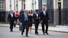 Business leaders arrive for a meeting at 11 Downing Street with chancellor of the exchequer Sajid Javid. Photograph: Chris J Ratcliffe/Getty Images