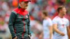 Mickey Harte: set to take charge of Tyrone for the 18th year. Photograph: Tommy Dickson/Inpho 