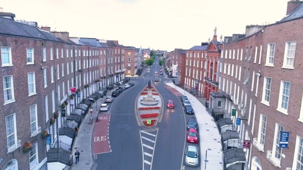 The Crescent area in Limerick’s Georgian Neighbourhood, where an “energy positive” district is to be built with a view to its approach being adopted in other EU cities.
