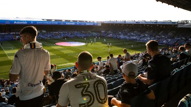 Despite playing in the second flight for 15 years now, Leeds are still popular among Irish match-going fans. Photo: Alex Dodd - CameraSport via Getty Images
