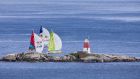 Part of a  fleet of single-handed sailors beginning a leg  of the La Solitaire du Figaro. The series will have two Irish boats for the third successive season in 2020