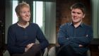 Patrick Collison, CEO and co-founder, left, and his brother  John Collison, president and co-founder of Stripe Inc. Photograph: David Paul Morris/Bloomberg via Getty 