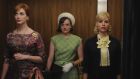 Joan (Christina Hendricks), Peggy (Elisabeth Moss) and Faye (Cara Buono) contemplate life without Mad Men on Netflix. Photograph: AMC