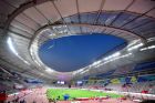 The Khalifa International Stadium in Doha ahead of the IAAF World Athletics Championships. Photograph: Getty Images