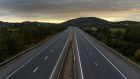 The Border on the M1/A1 Dublin to Belfast road as viewed from the northern side. Photograph: Charles McQuillan/Getty
